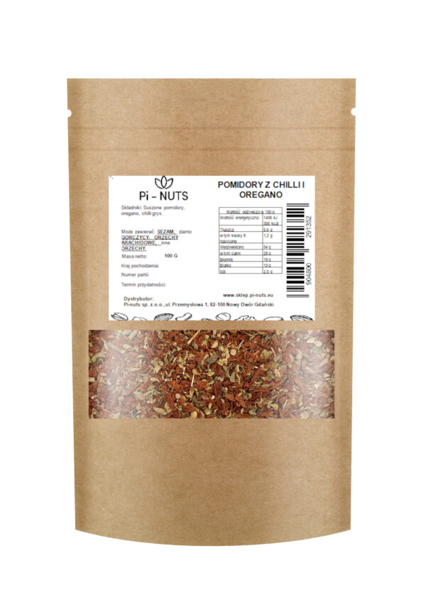 Pomidory z chilli i oregano 100g - obrazek 2