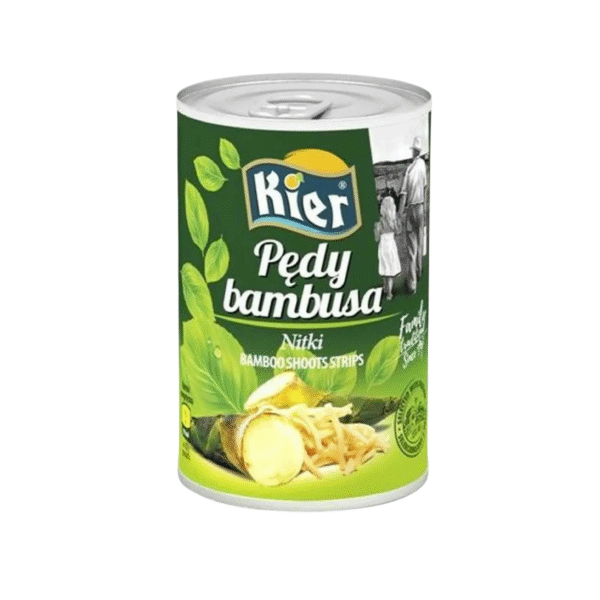 Pędy bambusa w nitkach 425 g – gotowe do dań azjatyckich, stir-fry, sałatek i zup. Kier