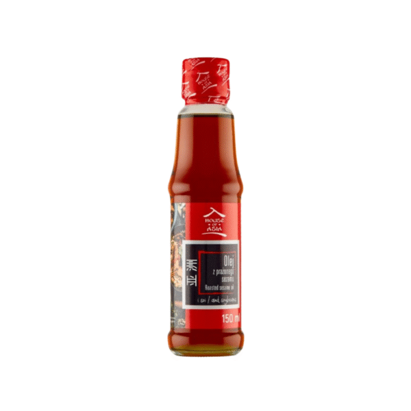 Aromatyczny olej z prażonego sezamu - doskonały do dań azjatyckich, sałatek i marynat. Intensywny orzechowy smak w praktycznej butelce 150 ml