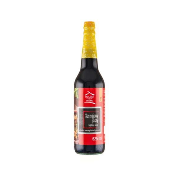 Sos sojowy jasny delikatny smak, idealny do sałatek, dań z warzyw i marynat. Praktyczne opakowanie 625 ml.